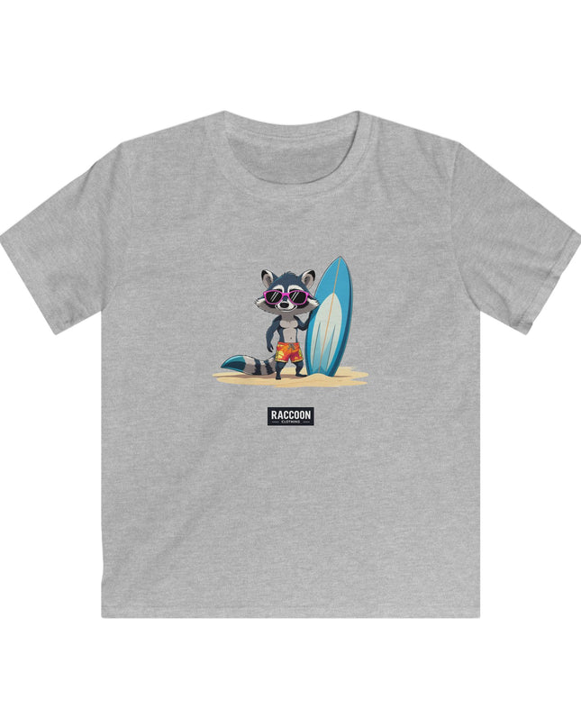 Surfer Waschbär - Kinder T-Shirt
