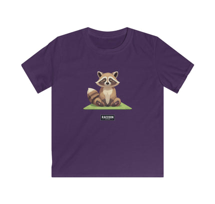Meditierender Waschbär - Kinder T-Shirt
