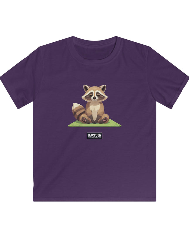 Meditierender Waschbär - Kinder T-Shirt