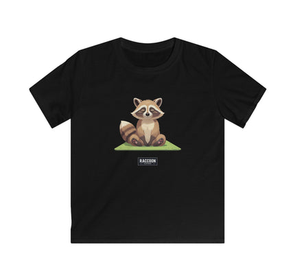 Meditierender Waschbär - Kinder T-Shirt