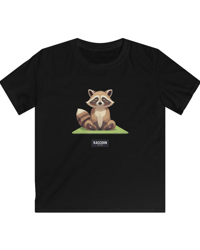 Meditierender Waschbär - Kinder T-Shirt