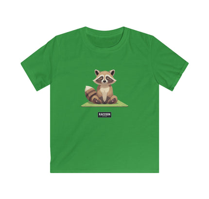 Meditierender Waschbär - Kinder T-Shirt