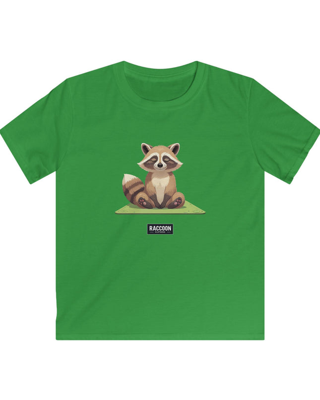 Meditierender Waschbär - Kinder T-Shirt
