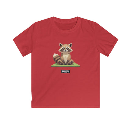 Meditierender Waschbär - Kinder T-Shirt