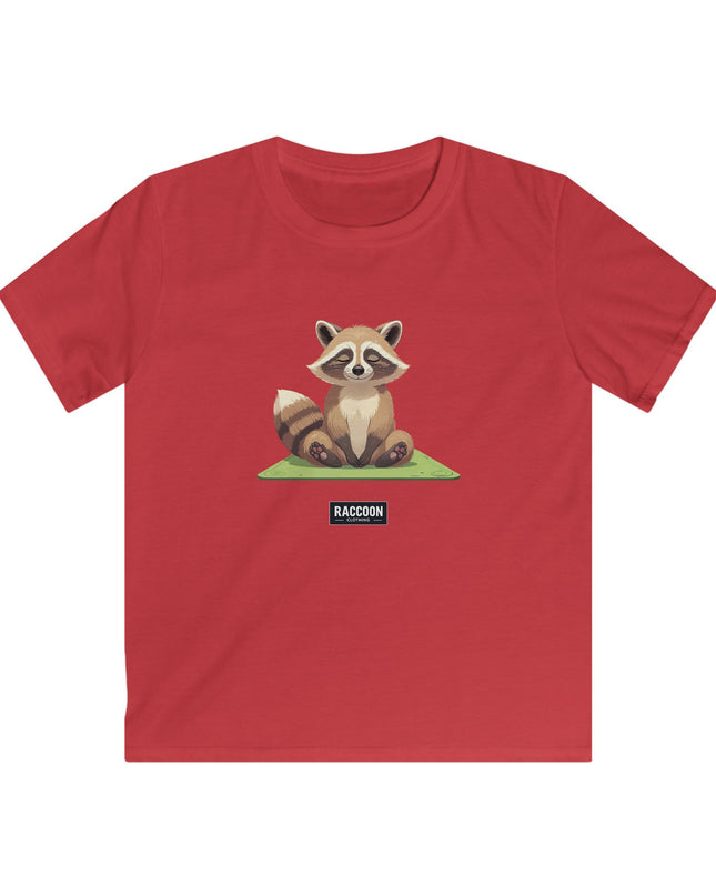 Meditierender Waschbär - Kinder T-Shirt