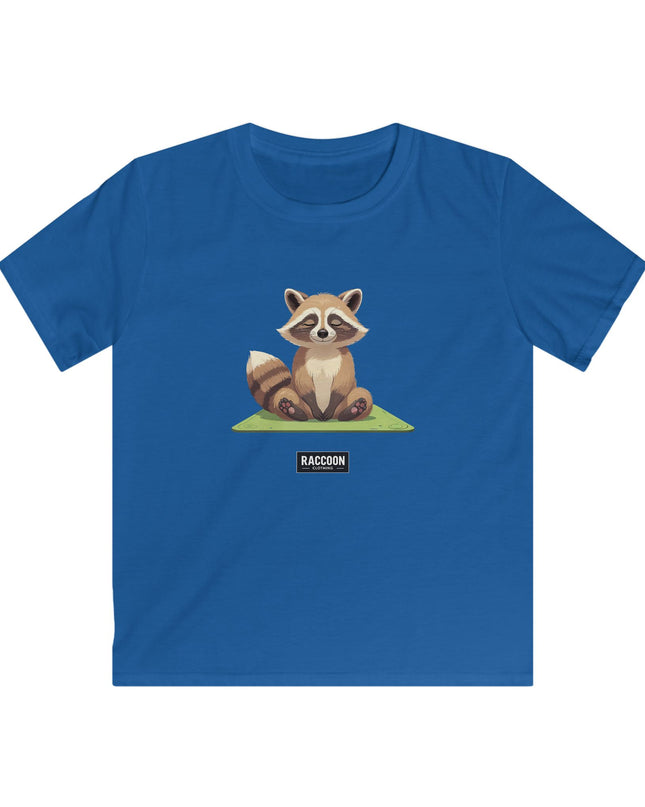 Meditierender Waschbär - Kinder T-Shirt