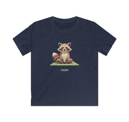 Meditierender Waschbär - Kinder T-Shirt