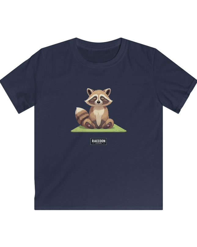 Meditierender Waschbär - Kinder T-Shirt