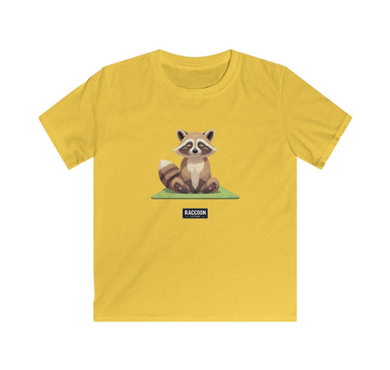 Meditierender Waschbär - Kinder T-Shirt