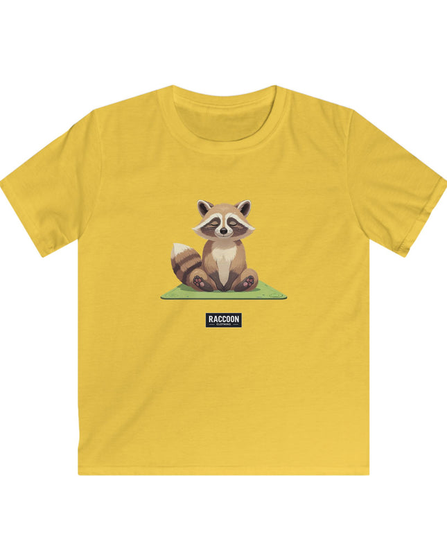 Meditierender Waschbär - Kinder T-Shirt