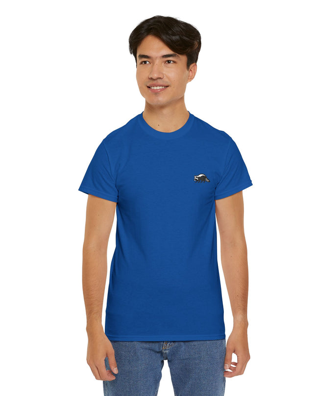 Besticktes Waschbär T-Shirt