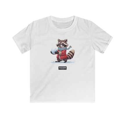 Schneeball Waschbär - Kinder T-Shirt