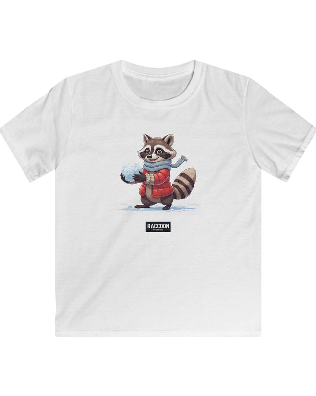 Schneeball Waschbär - Kinder T-Shirt