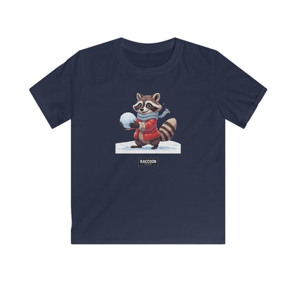 Schneeball Waschbär - Kinder T-Shirt