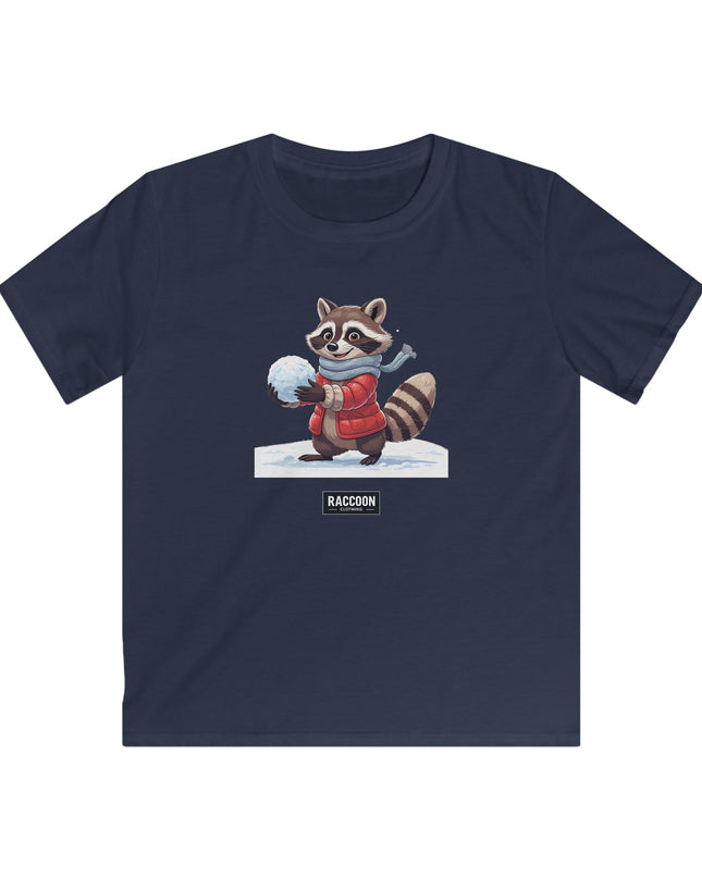 Schneeball Waschbär - Kinder T-Shirt
