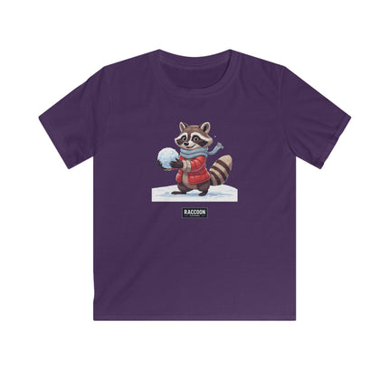 Schneeball Waschbär - Kinder T-Shirt