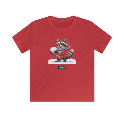 Schneeball Waschbär - Kinder T-Shirt