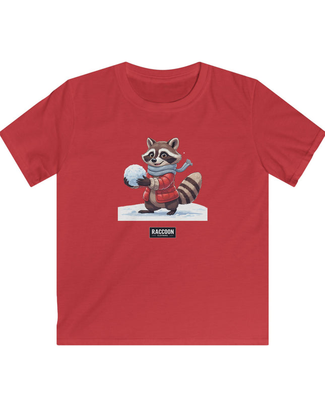Schneeball Waschbär - Kinder T-Shirt