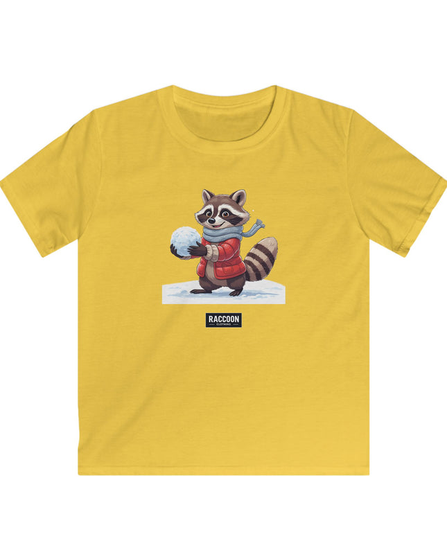 Schneeball Waschbär - Kinder T-Shirt