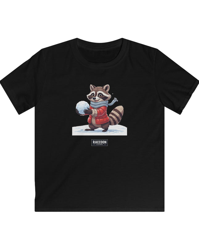 Schneeball Waschbär - Kinder T-Shirt