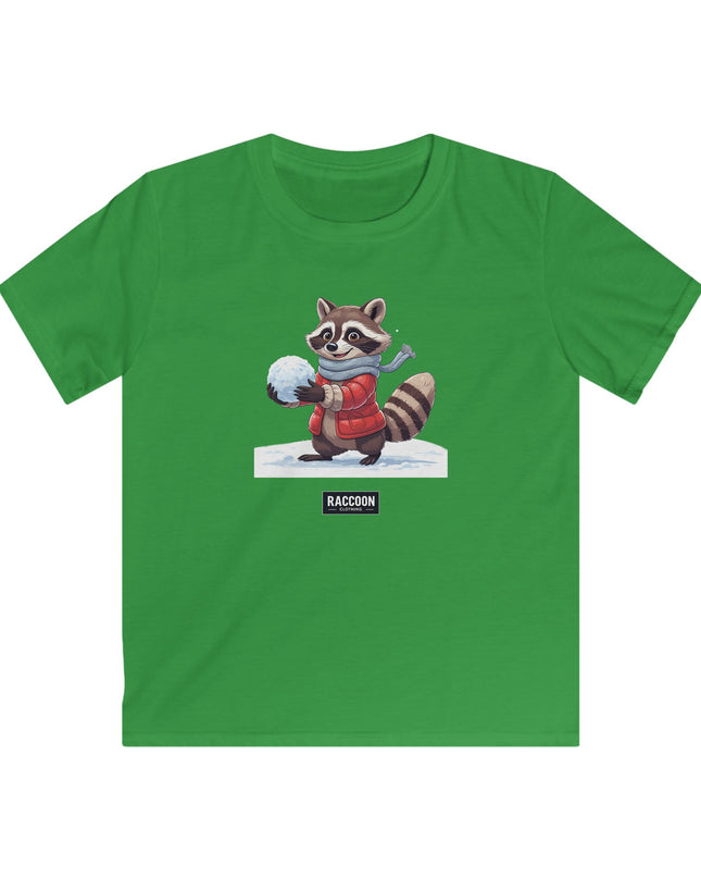 Schneeball Waschbär - Kinder T-Shirt