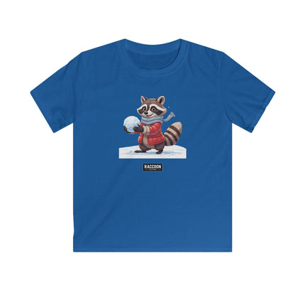 Schneeball Waschbär - Kinder T-Shirt