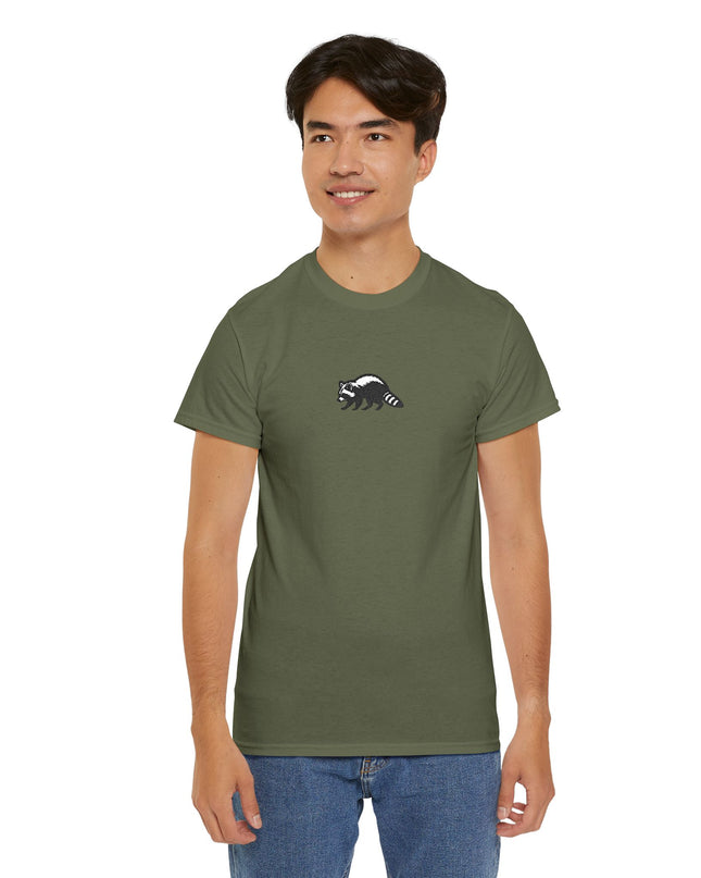 Grosses Besticktes Waschbär T-Shirt