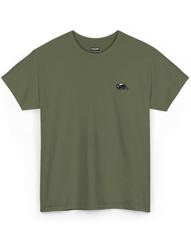 Besticktes Waschbär T-Shirt