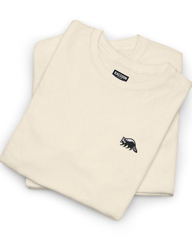 Besticktes Waschbär T-Shirt