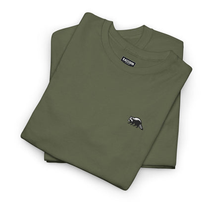 Besticktes Waschbär T-Shirt