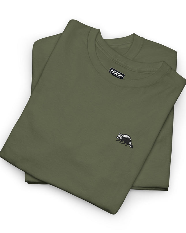 Besticktes Waschbär T-Shirt