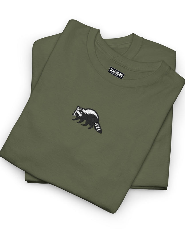 Grosses Besticktes Waschbär T-Shirt