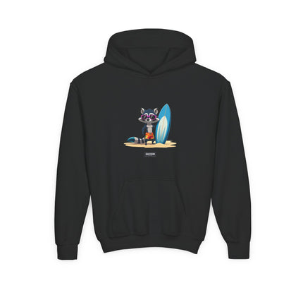 Surfer Waschbär - Kids Hoodie