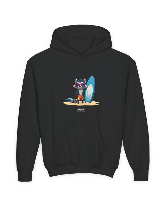 Surfer Waschbär - Kids Hoodie