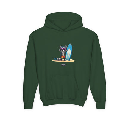 Surfer Waschbär - Kids Hoodie