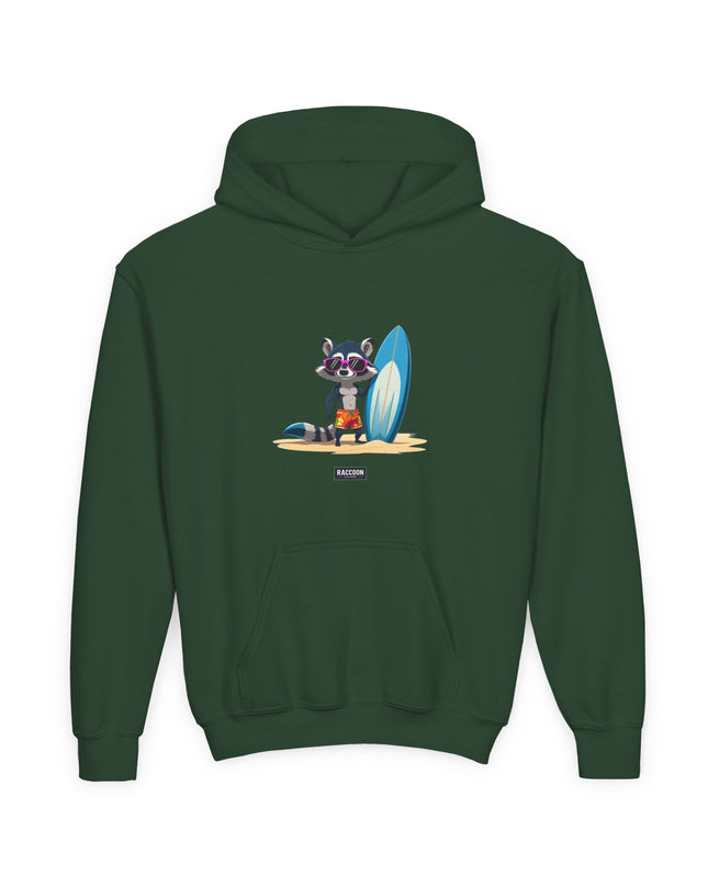 Surfer Waschbär - Kids Hoodie