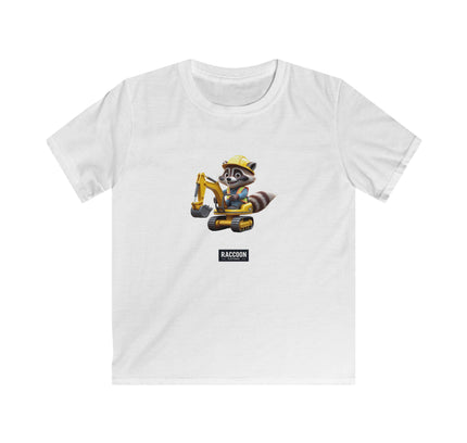 Bauarbeiter Waschbär - Kinder T-Shirt