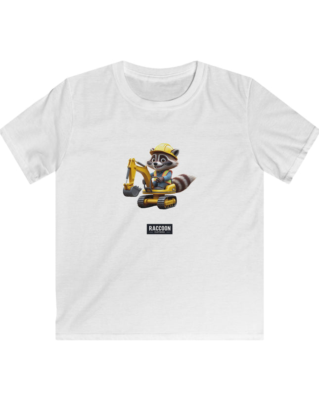 Bauarbeiter Waschbär - Kinder T-Shirt