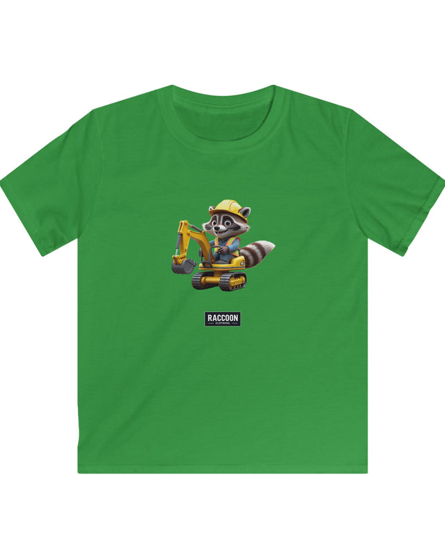 Bauarbeiter Waschbär - Kinder T-Shirt