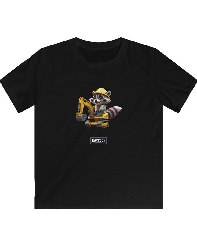 Bauarbeiter Waschbär - Kinder T-Shirt