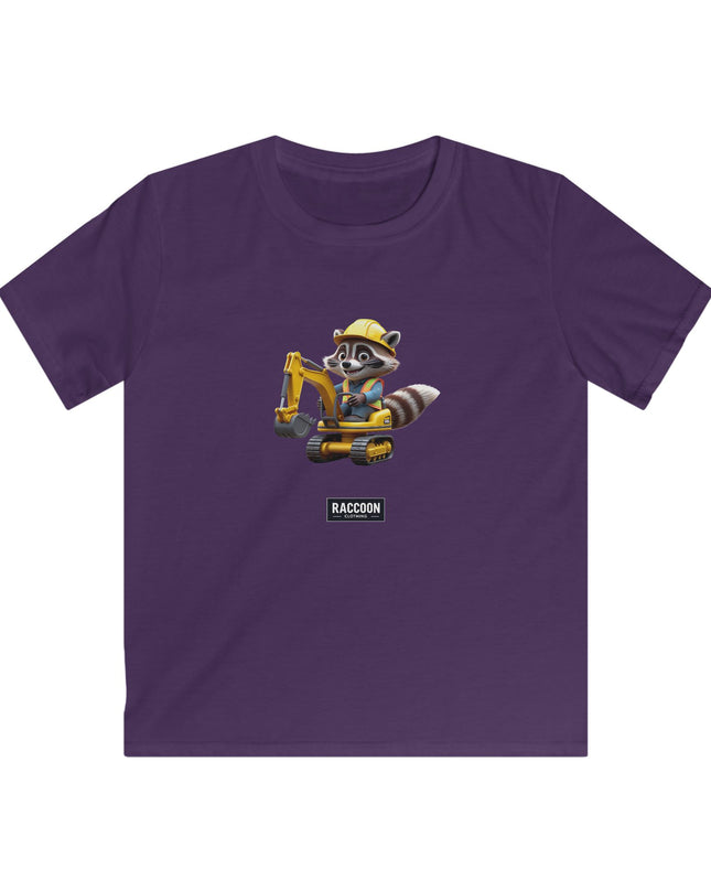 Bauarbeiter Waschbär - Kinder T-Shirt