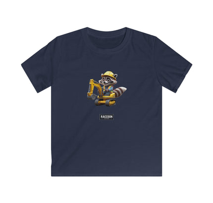 Bauarbeiter Waschbär - Kinder T-Shirt