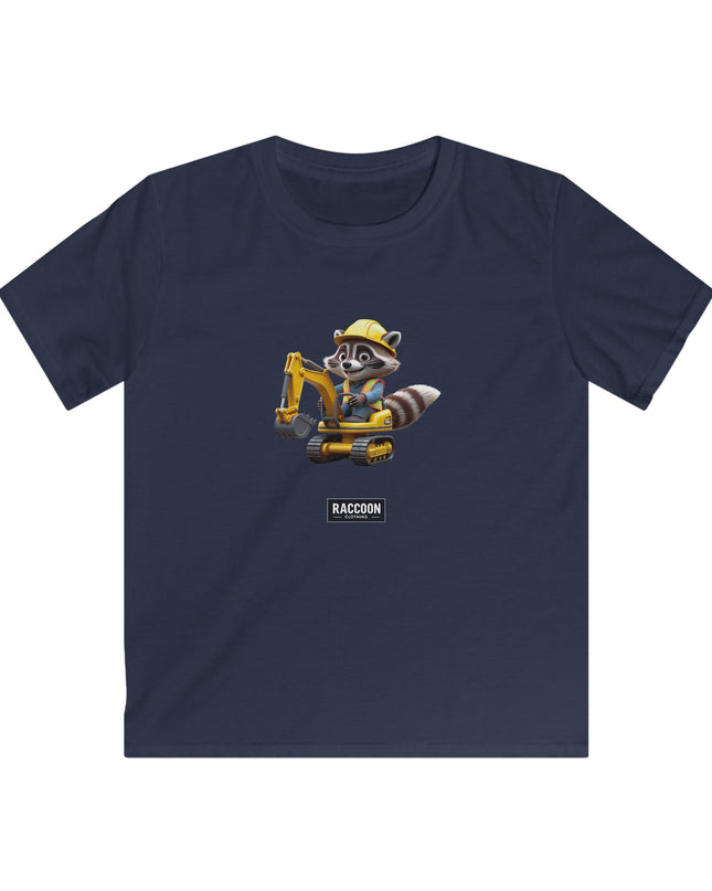Bauarbeiter Waschbär - Kinder T-Shirt