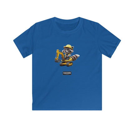 Bauarbeiter Waschbär - Kinder T-Shirt