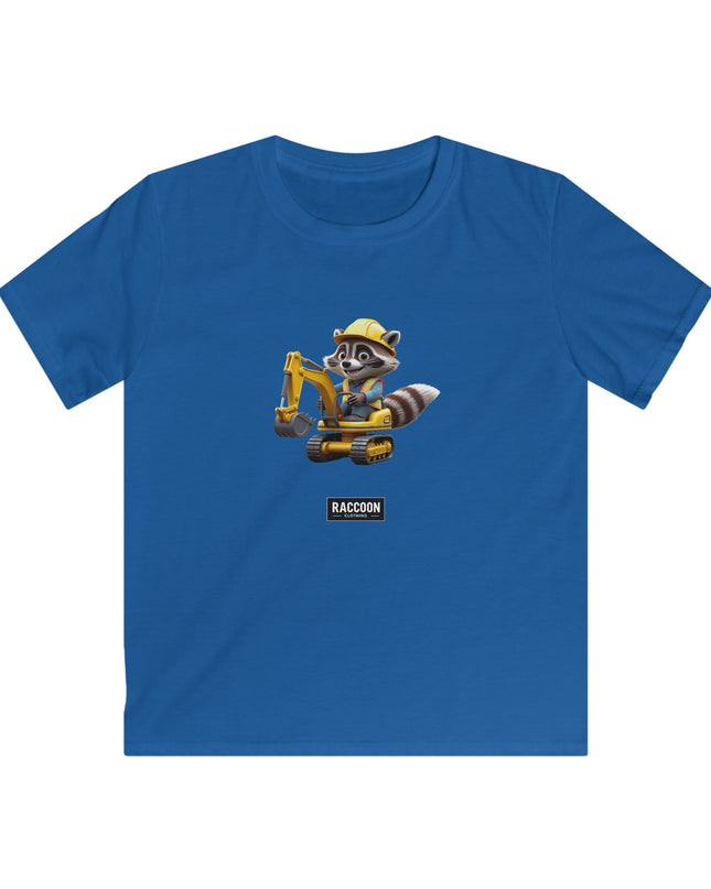 Bauarbeiter Waschbär - Kinder T-Shirt