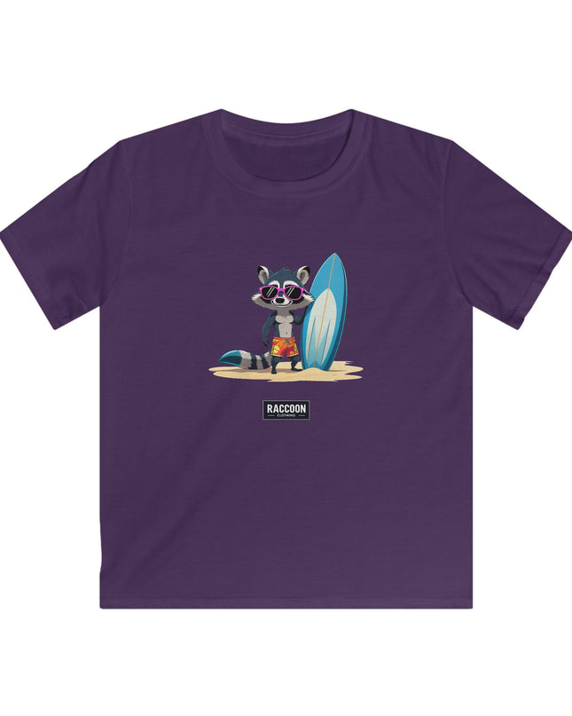 Surfer Waschbär - Kinder T-Shirt