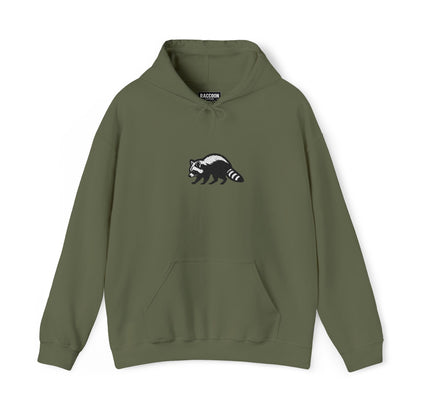Large Raccoon Embroidered Unisex Hoodie