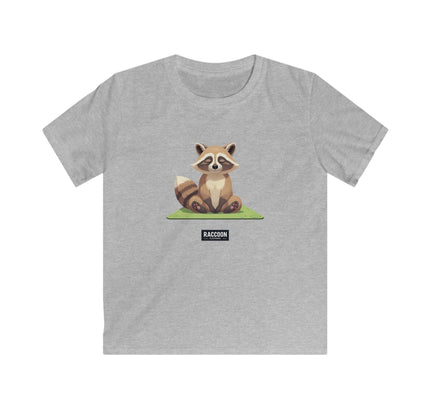 Meditierender Waschbär - Kinder T-Shirt