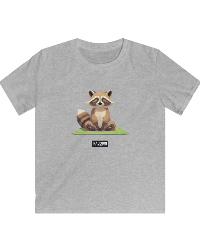 Meditierender Waschbär - Kinder T-Shirt