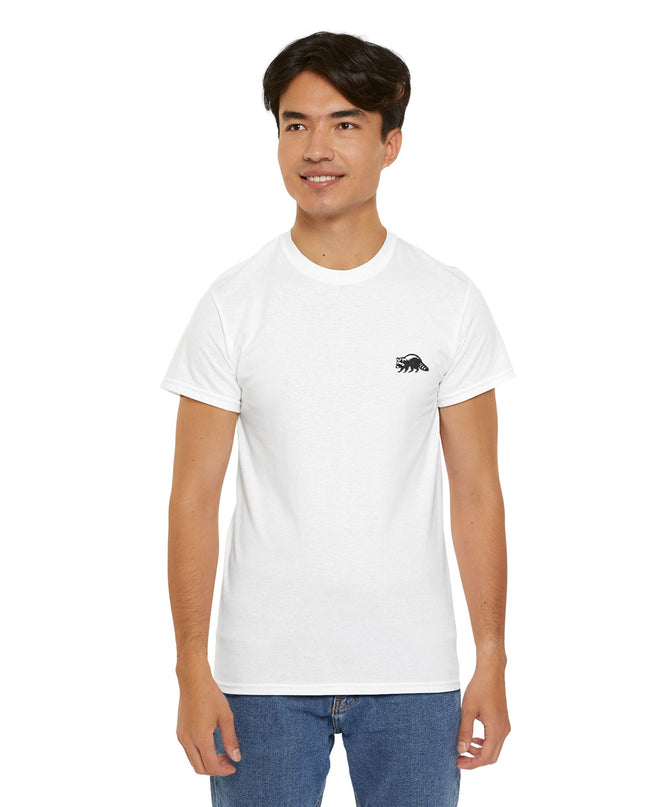 Besticktes Waschbär T-Shirt